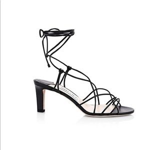 NEW Jimmy Choo strappy sandals. Tao 65 in black.